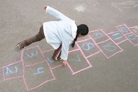 hopscotch game.
